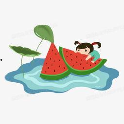 头像可爱手绘吃瓜